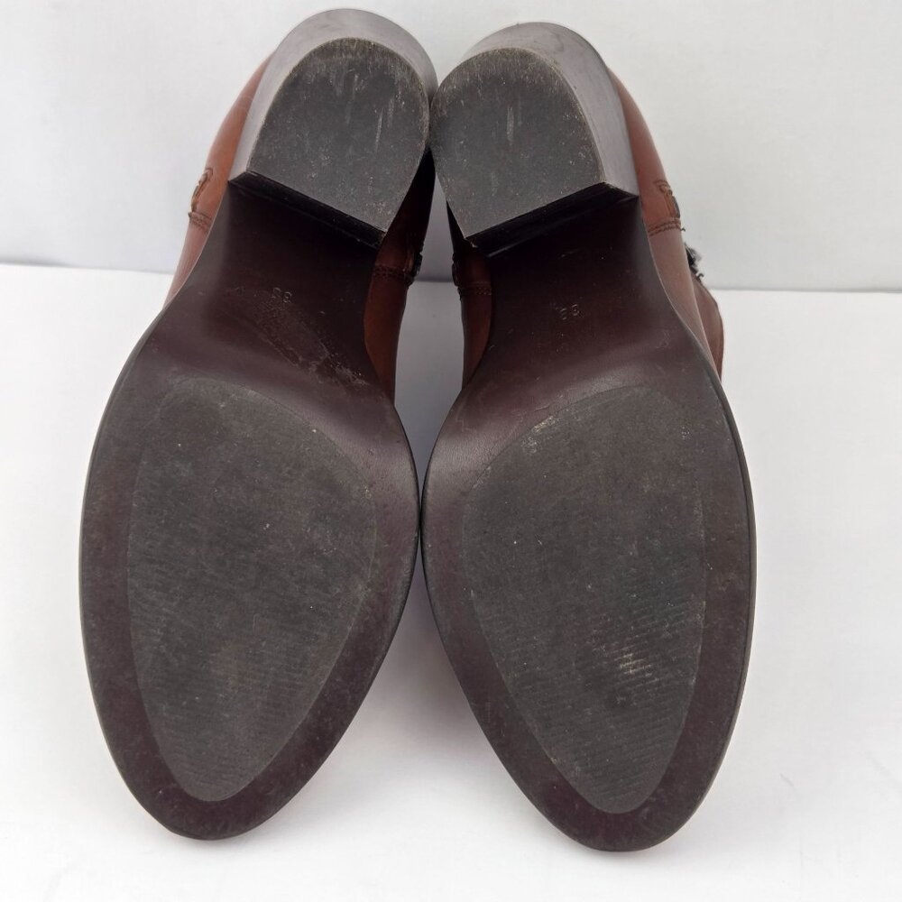 Boemos Brown Italian Leather Ankle Boots Size 38 - Picture 7 of 13